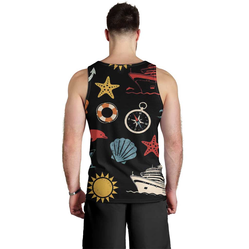 My First Cruise 2026 Men Tank Top Vacation Groovy Family Cruise Ship