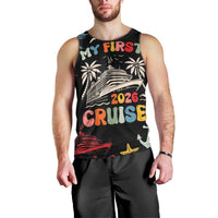 My First Cruise 2026 Men Tank Top Vacation Groovy Family Cruise Ship