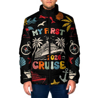 My First Cruise 2026 Padded Jacket Vacation Groovy Family Cruise Ship
