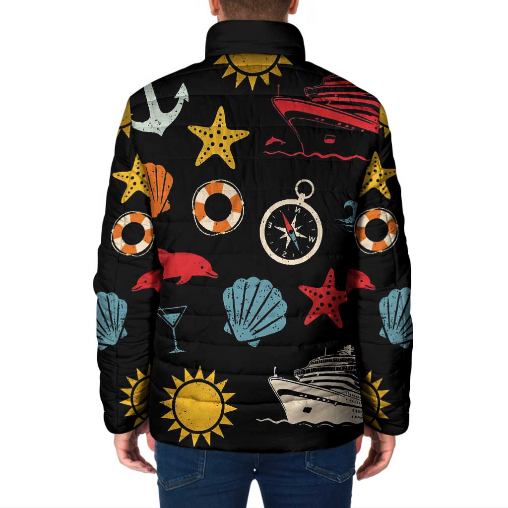 My First Cruise 2026 Padded Jacket Vacation Groovy Family Cruise Ship
