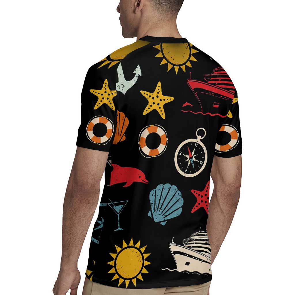 My First Cruise 2026 Rugby Jersey Vacation Groovy Family Cruise Ship