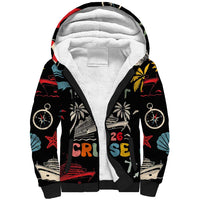 My First Cruise 2026 Sherpa Hoodie Vacation Groovy Family Cruise Ship
