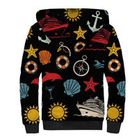 My First Cruise 2026 Sherpa Hoodie Vacation Groovy Family Cruise Ship