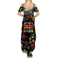 My First Cruise 2026 Summer Maxi Dress Vacation Groovy Family Cruise Ship