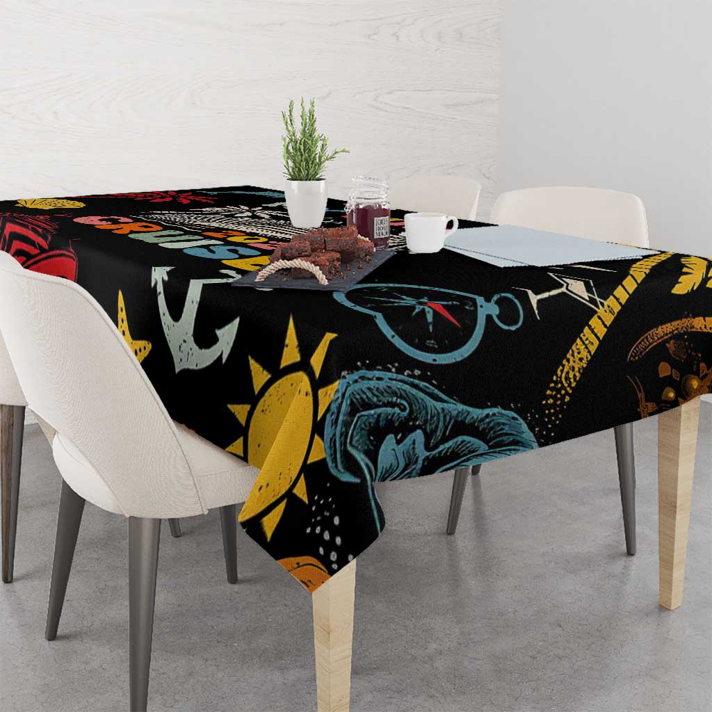My First Cruise 2026 Tablecloth Vacation Groovy Family Cruise Ship