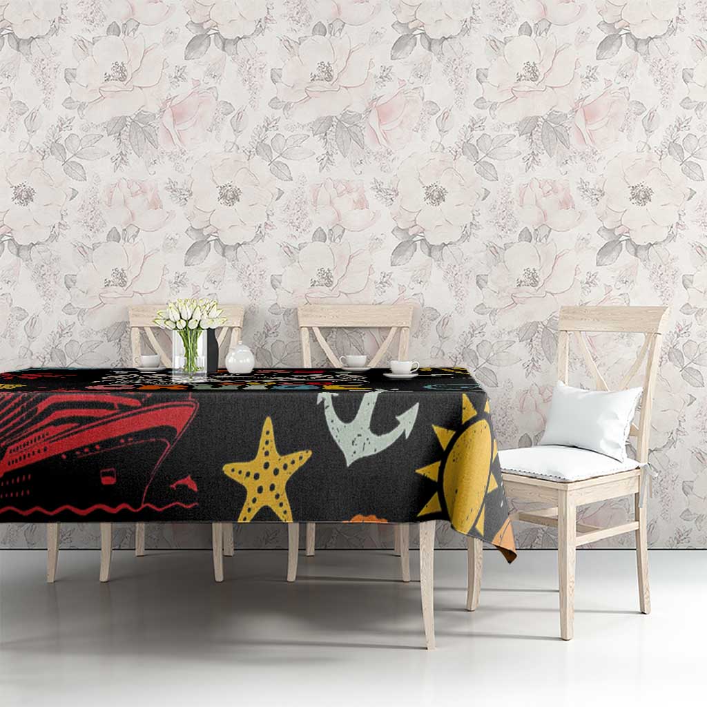 My First Cruise 2026 Tablecloth Vacation Groovy Family Cruise Ship