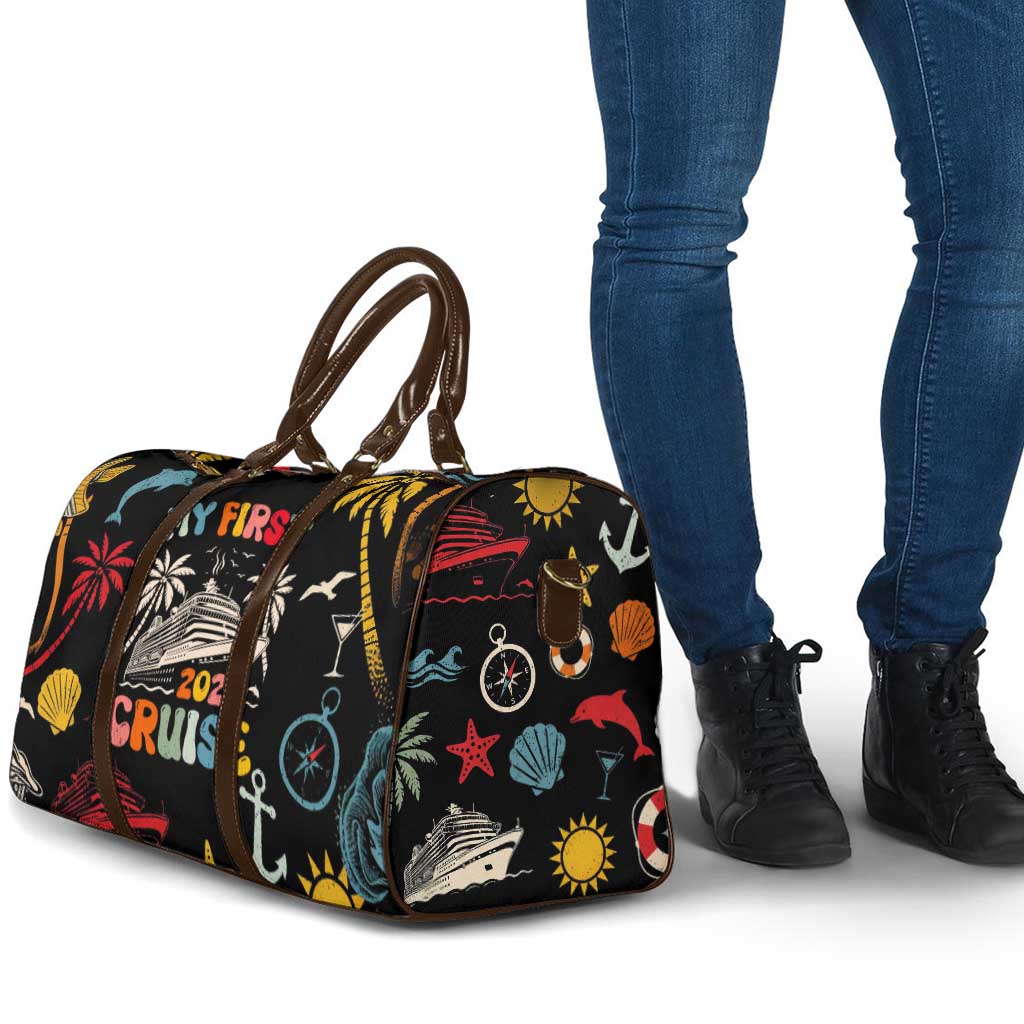 My First Cruise 2026 Travel Bag Vacation Groovy Family Cruise Ship