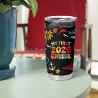 My First Cruise 2026 Tumbler Cup Vacation Groovy Family Cruise Ship