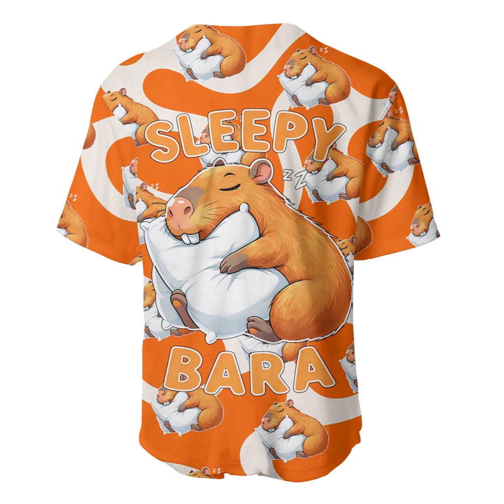 Capybara Sleep Baseball Jersey Sleepybara Nightdress