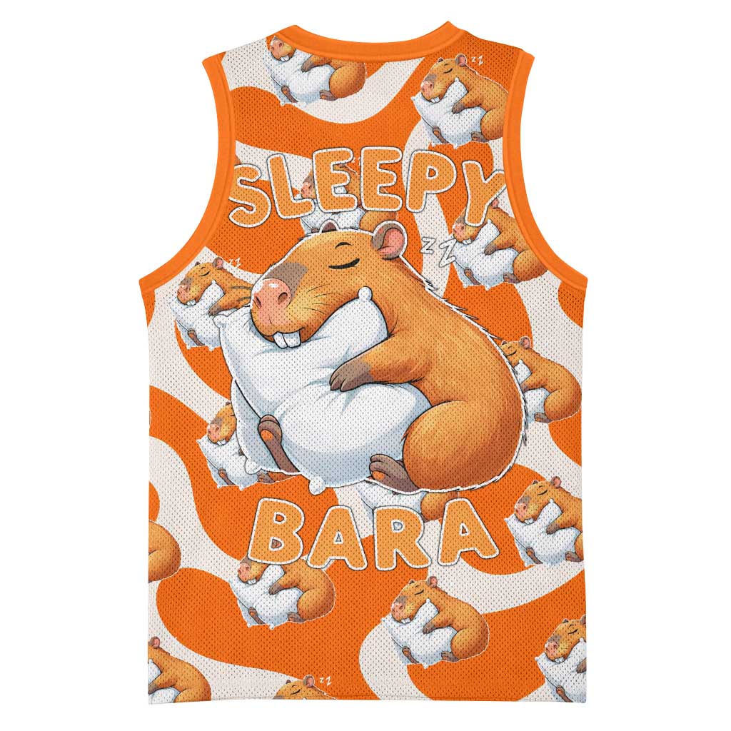 Capybara Sleep Basketball Jersey Sleepybara Nightdress