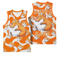 Capybara Sleep Basketball Jersey Sleepybara Nightdress