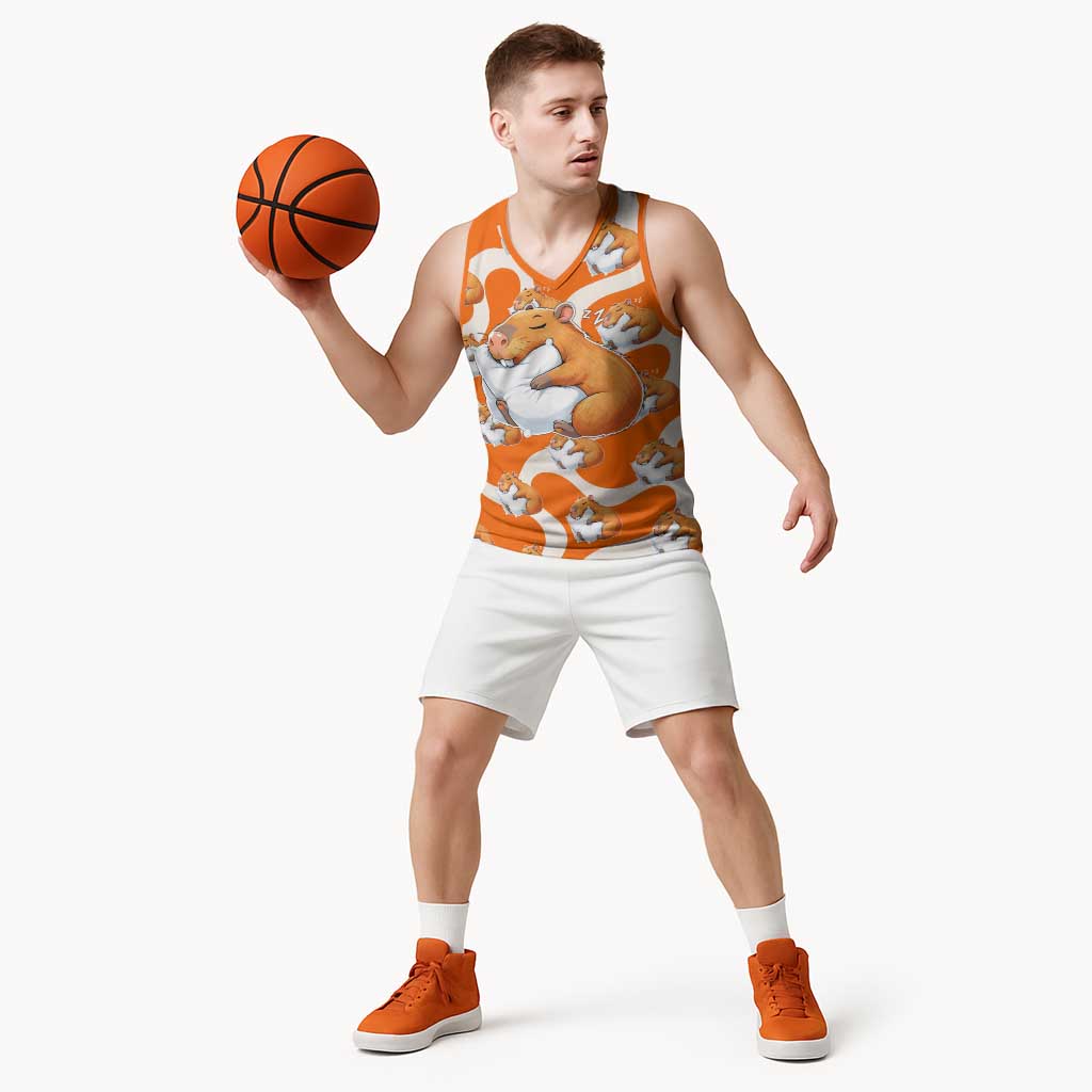 Capybara Sleep Basketball Jersey Sleepybara Nightdress