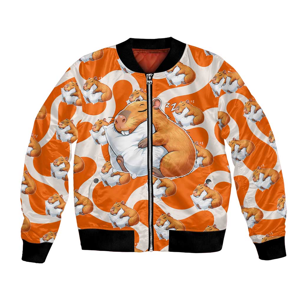 Capybara Sleep Bomber Jacket Sleepybara Nightdress