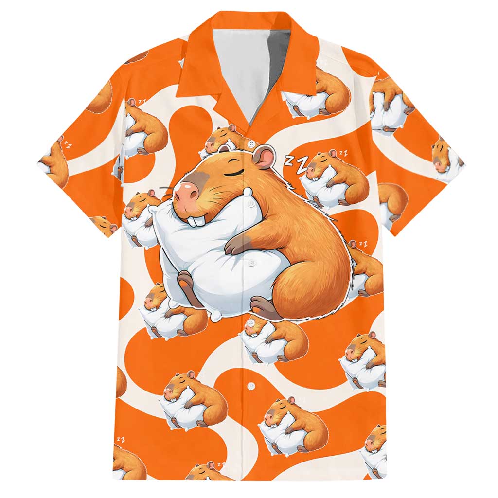 Capybara Sleep Hawaiian Shirt Sleepybara Nightdress
