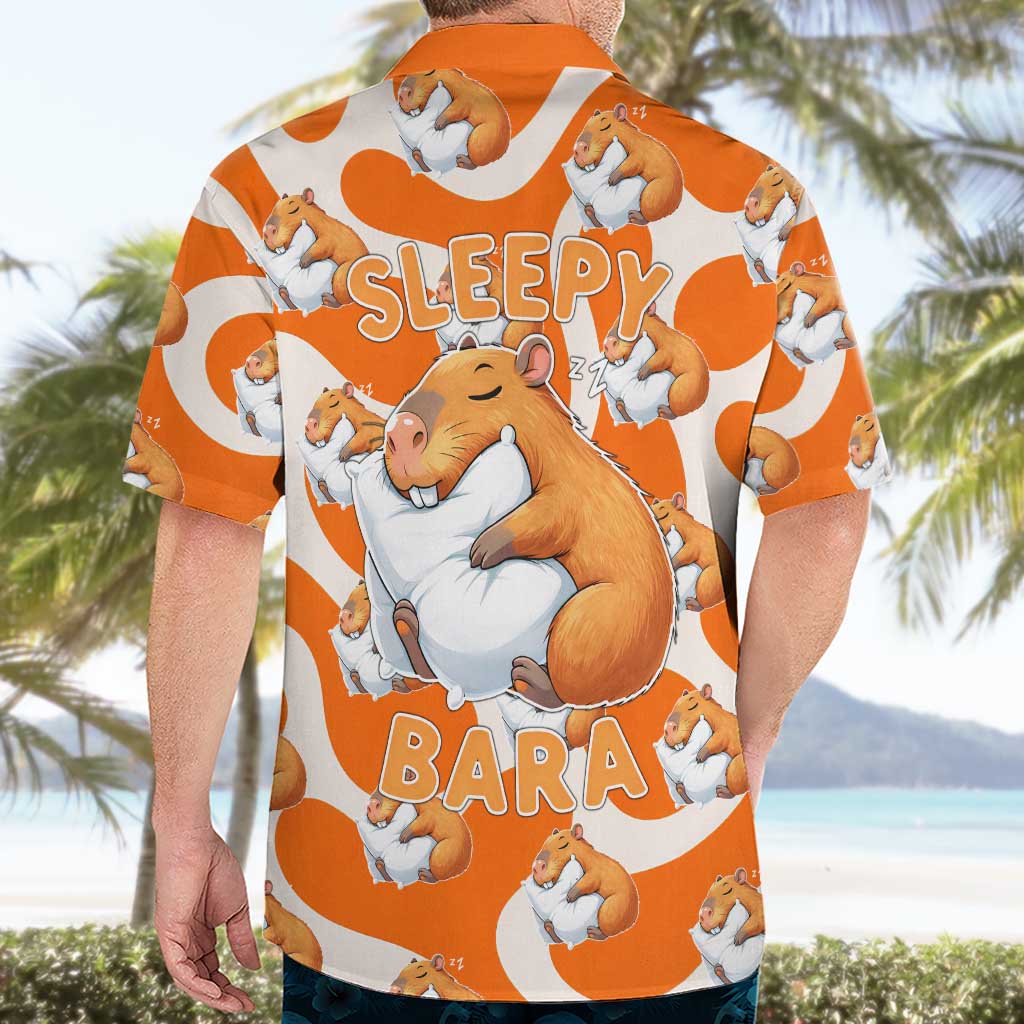 Capybara Sleep Hawaiian Shirt Sleepybara Nightdress