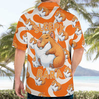 Capybara Sleep Hawaiian Shirt Sleepybara Nightdress