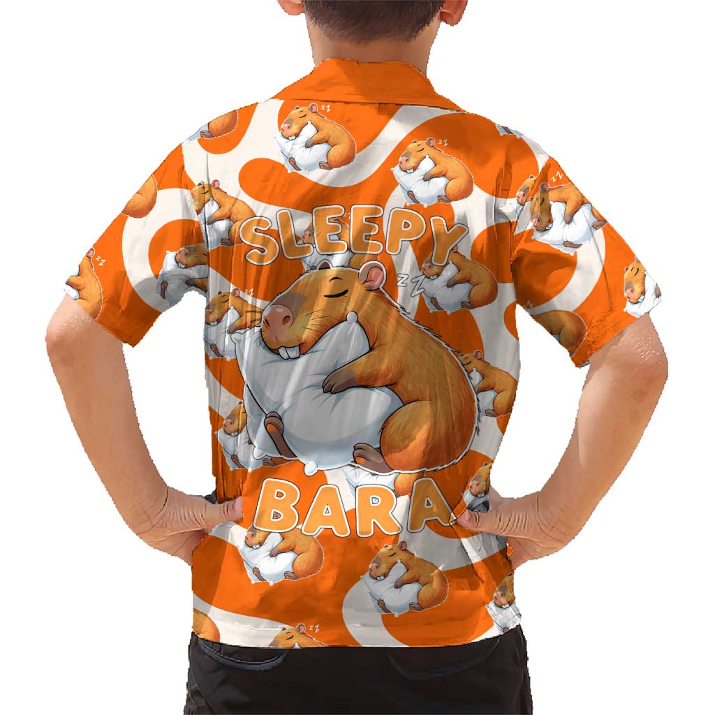 Capybara Sleep Hawaiian Shirt Sleepybara Nightdress