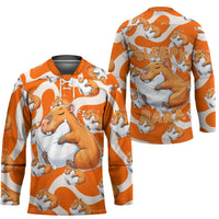 Capybara Sleep Hockey Jersey Sleepybara Nightdress
