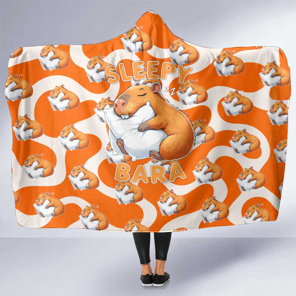 Capybara Sleep Hooded Blanket Sleepybara Nightdress