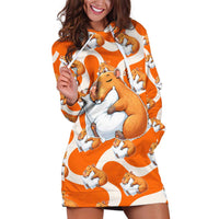 Capybara Sleep Hoodie Dress Sleepybara Nightdress