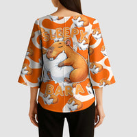 Capybara Sleep Kimono Sleeve Blouse Sleepybara Nightdress