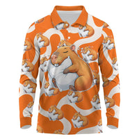 Capybara Sleep Long Sleeve Polo Shirt Sleepybara Nightdress