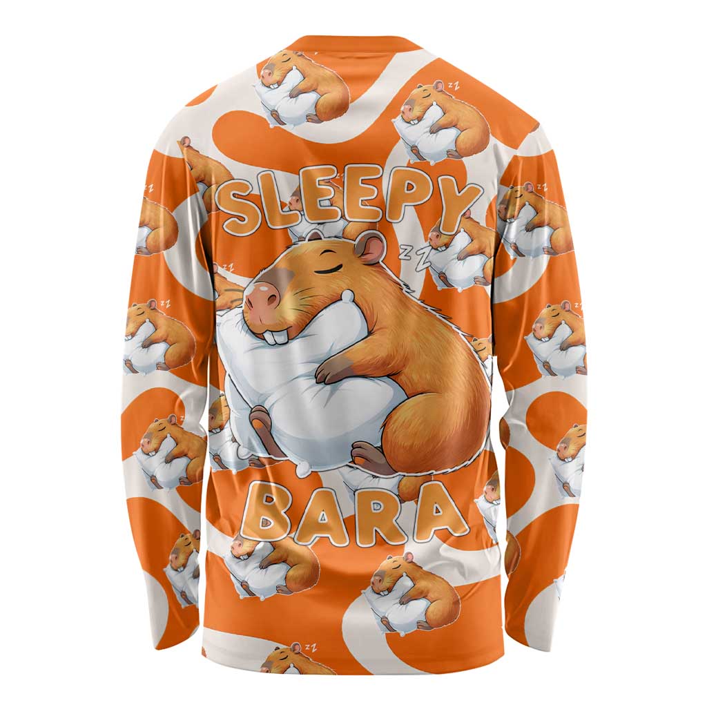 Capybara Sleep Long Sleeve Shirt Sleepybara Nightdress
