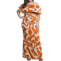 Capybara Sleep Off Shoulder Maxi Dress Sleepybara Nightdress