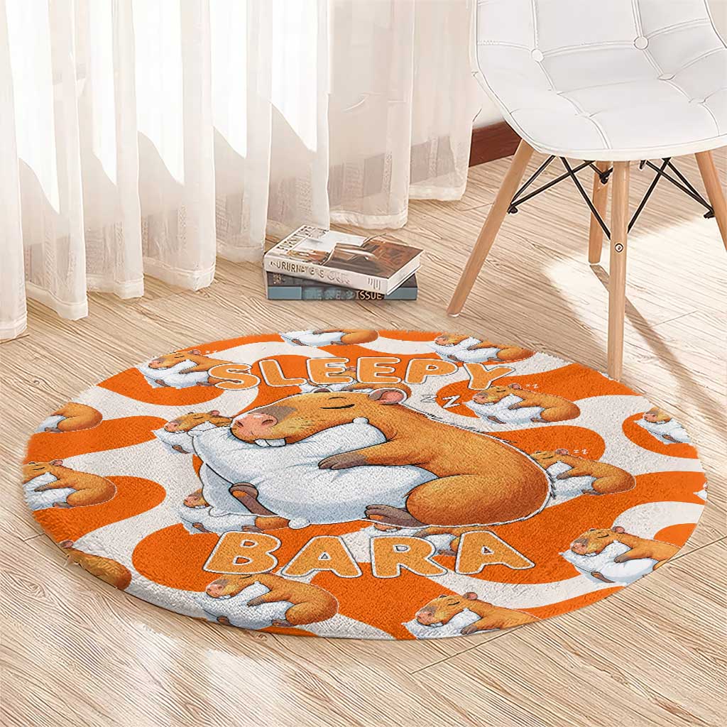 Capybara Sleep Round Carpet Sleepybara Nightdress