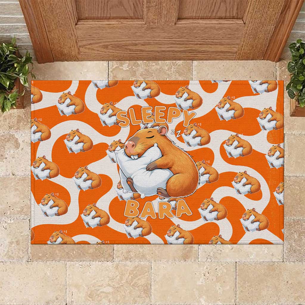 Capybara Sleep Rubber Doormat Sleepybara Nightdress