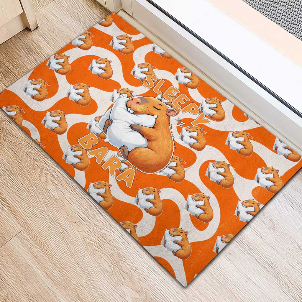 Capybara Sleep Rubber Doormat Sleepybara Nightdress