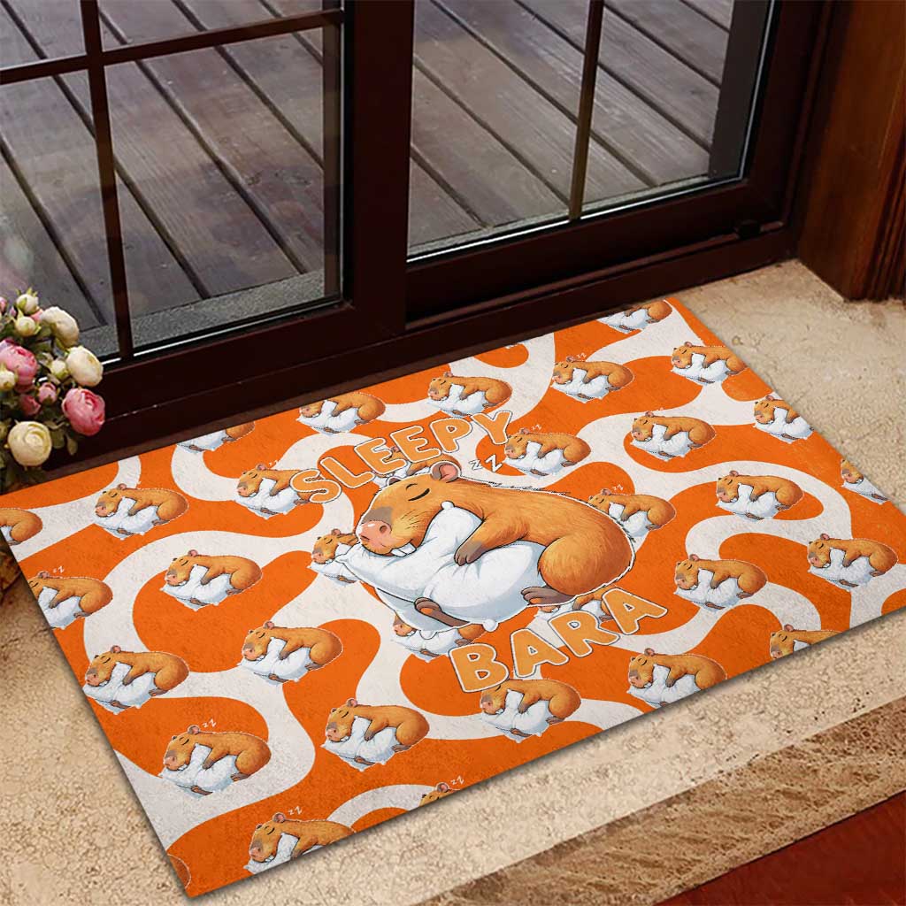 Capybara Sleep Rubber Doormat Sleepybara Nightdress