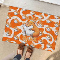 Capybara Sleep Rubber Doormat Sleepybara Nightdress