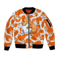 Capybara Sleep Sleeve Zip Bomber Jacket Sleepybara Nightdress