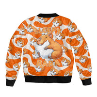 Capybara Sleep Sleeve Zip Bomber Jacket Sleepybara Nightdress