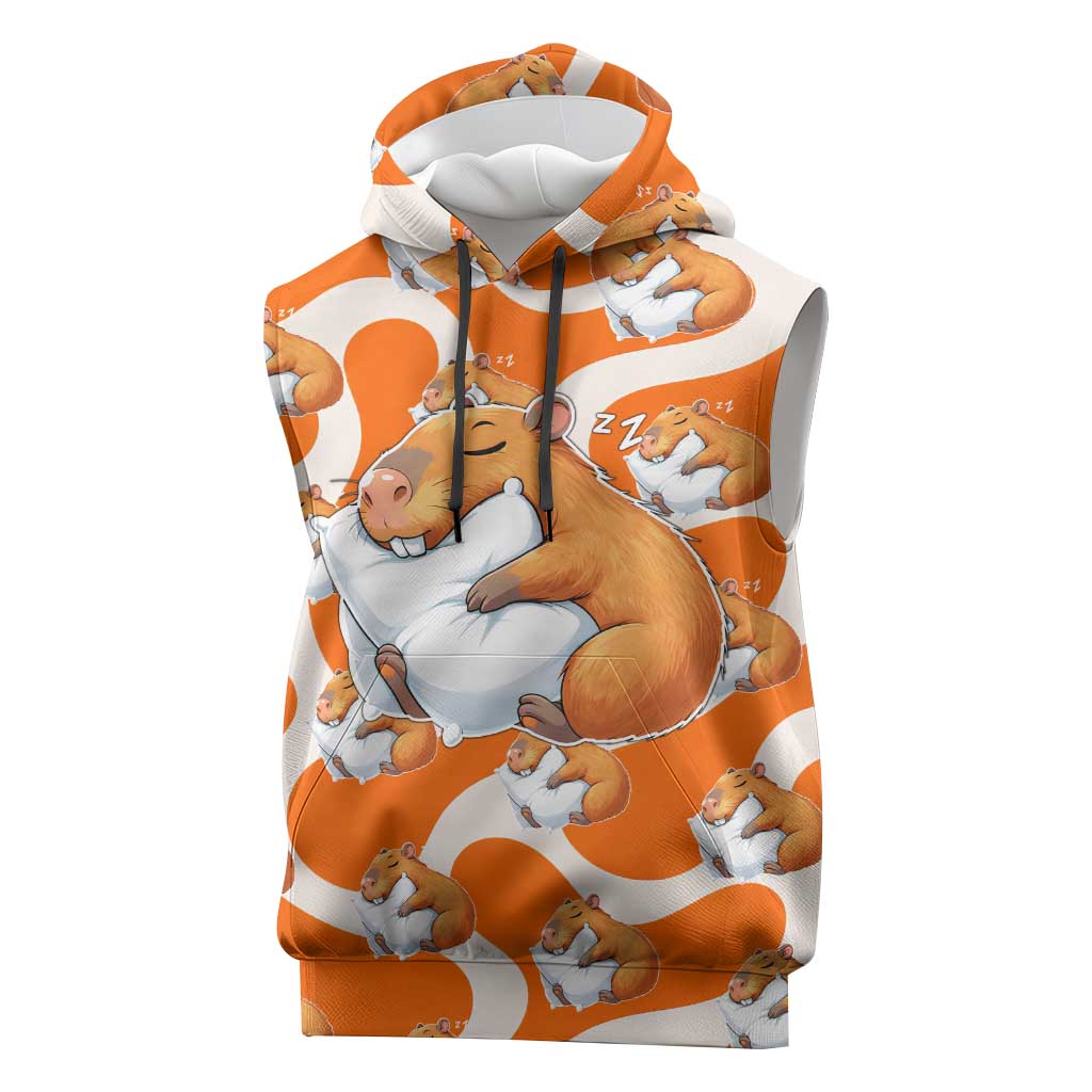 Capybara Sleep Sleeveless Hoodie Sleepybara Nightdress