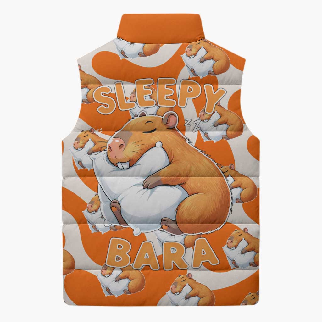 Capybara Sleep Sleeveless Puffer Jacket Sleepybara Nightdress