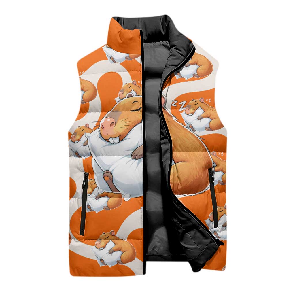 Capybara Sleep Sleeveless Puffer Jacket Sleepybara Nightdress
