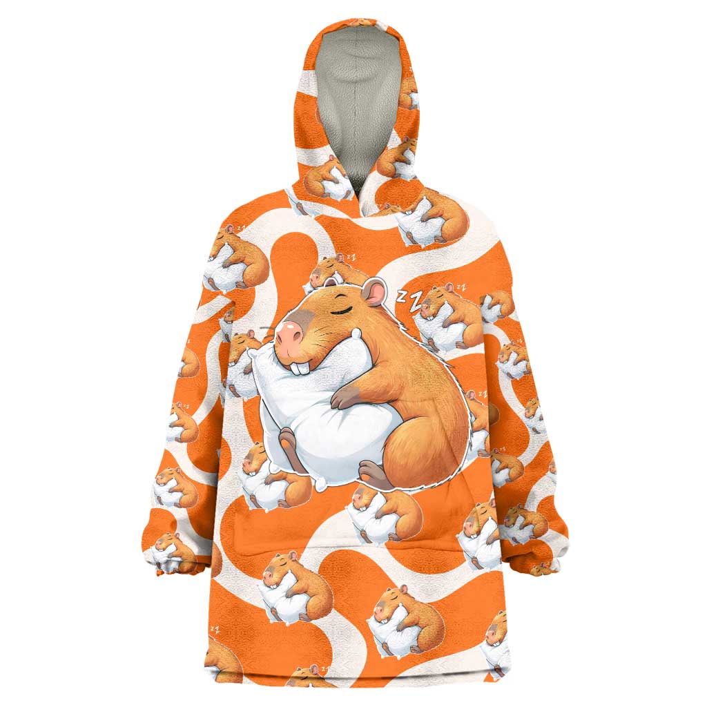 Capybara Sleep Wearable Blanket Hoodie Sleepybara Nightdress
