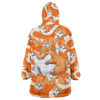 Capybara Sleep Wearable Blanket Hoodie Sleepybara Nightdress