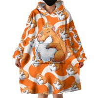 Capybara Sleep Wearable Blanket Hoodie Sleepybara Nightdress