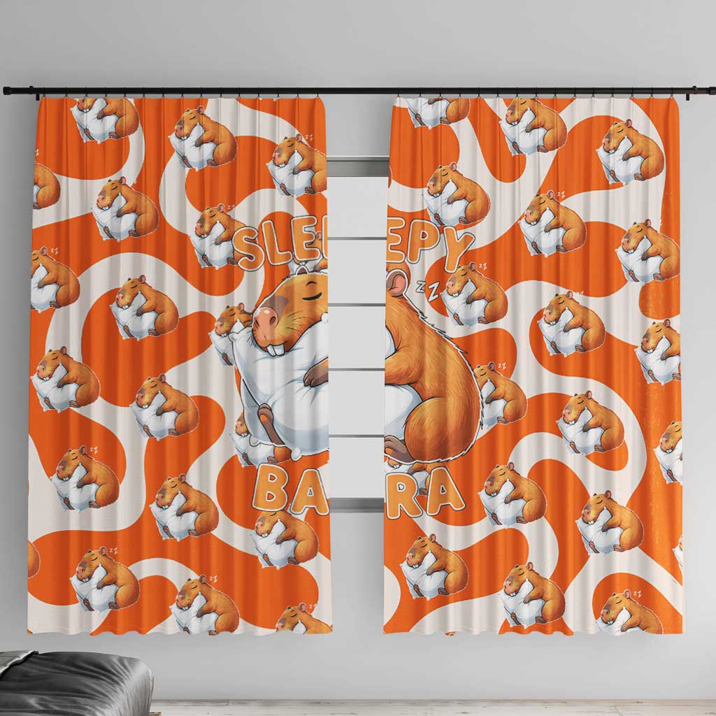 Capybara Sleep Window Curtain Sleepybara Nightdress