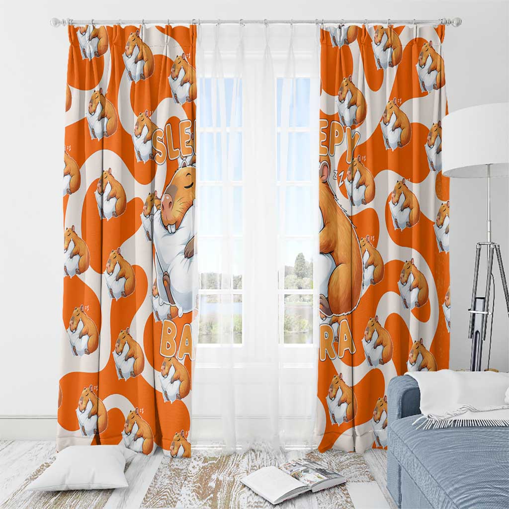 Capybara Sleep Window Curtain Sleepybara Nightdress