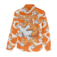 Capybara Sleep Women Casual Shirt Sleepybara Nightdress