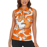 Capybara Sleep Women Sleeveless Polo Shirt Sleepybara Nightdress