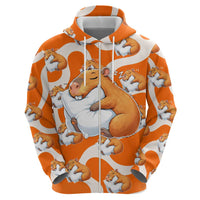 Capybara Sleep Zip Hoodie Sleepybara Nightdress