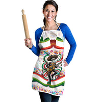 Cinco De Mayo Sugar Skull Mariachi Apron Mexican Fiesta Floral Skeleton Guitar Folk Art