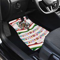 Cinco De Mayo Sugar Skull Mariachi Car Mats Mexican Fiesta Floral Skeleton Guitar Folk Art
