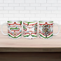 Cinco De Mayo Sugar Skull Mariachi Ceramic Mug Mexican Fiesta Floral Skeleton Guitar Folk Art