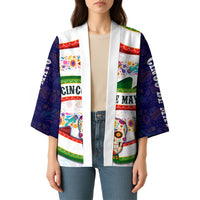 Cinco De Mayo Sugar Skull Mariachi Kimono Mexican Fiesta Floral Skeleton Guitar Folk Art
